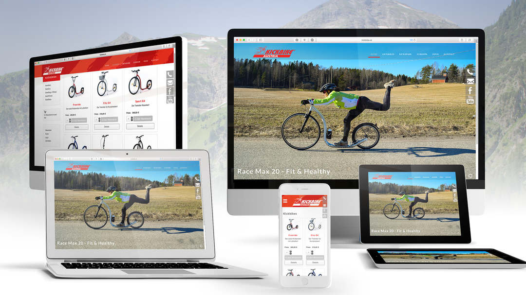 Online Shop Kickbike Austria